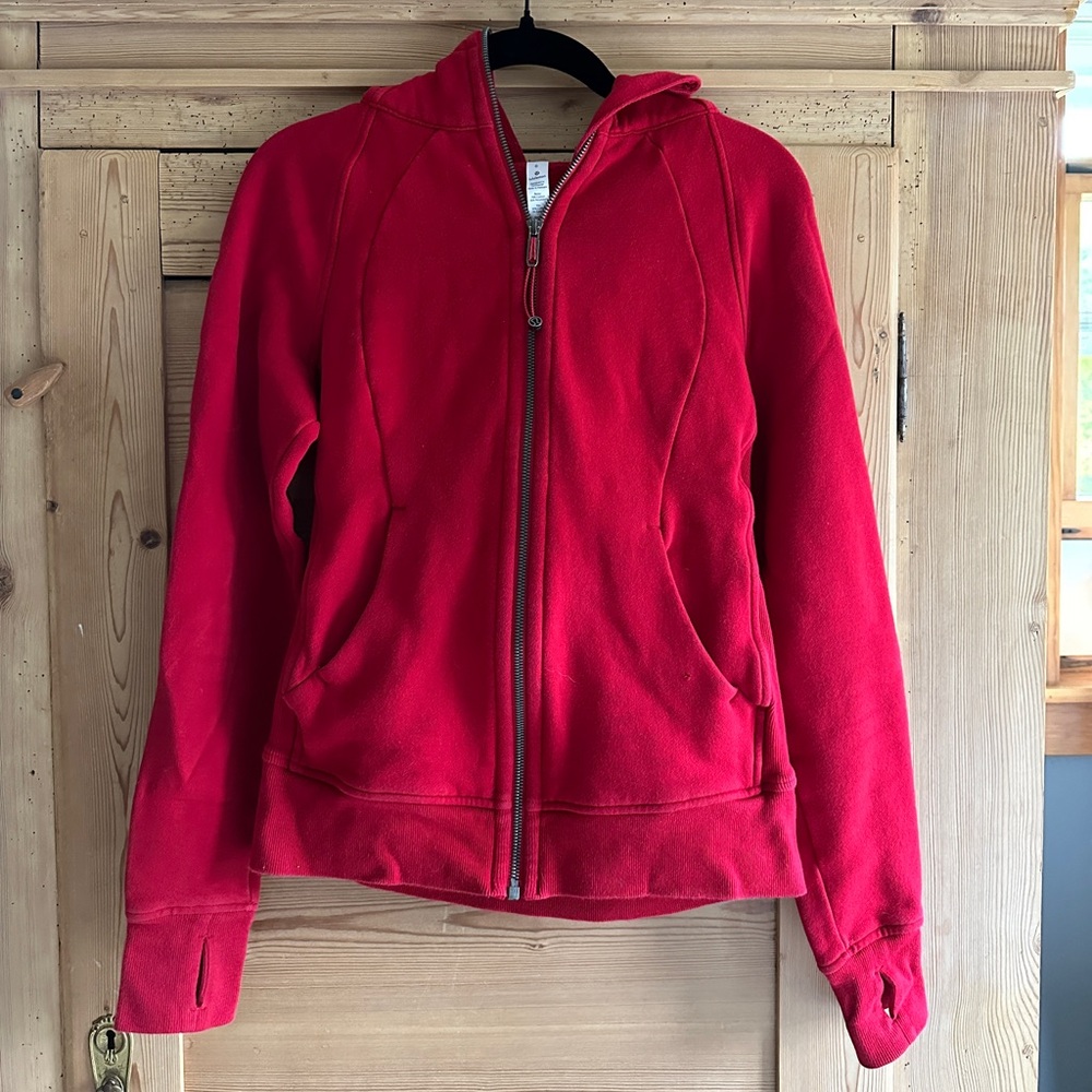 Lululemon Athletica Red Scuba Hoodie - Picture 2 of 5